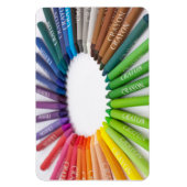 Magnet Flexible Crayons colorés de craie (Vertical)