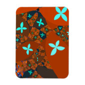 Magnet Flexible Crazy Quilt Conception Abstraite Fractale (Vertical)