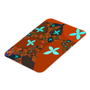 Magnet Flexible Crazy Quilt Conception Abstraite Fractale