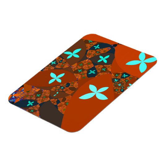 Magnet Flexible Crazy Quilt Conception Abstraite Fractale (Côté Gauche)