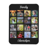 Magnet Flexible Create your own family monogrammed photo collage  (Vertical)