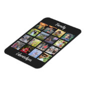 Magnet Flexible Create your own family monogrammed photo collage  (Côté Gauche)