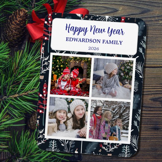 Magnet Flexible Create your own Happy New Year photo collage