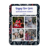 Magnet Flexible Create your own Happy New Year photo collage (Vertical)