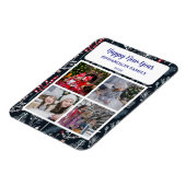 Magnet Flexible Create your own Happy New Year photo collage (Côté Gauche)