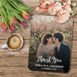 Magnet Flexible Create your own rustic photo Thank you Wedding<br><div class="desc">Design your own photo Thank you Wedding magnet.
Elegant photo magnet to say Thank you to your wedding guests.
You can add your own photo,  add your own text and names.</div>