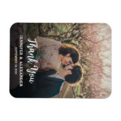 Magnet Flexible Create your own rustic photo Thank you Wedding (Horizontal)