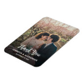 Magnet Flexible Create your own rustic photo Thank you Wedding (Côté Gauche)
