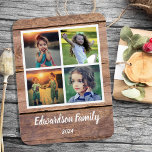 Magnet Flexible Create your own rustic wood family photo collage<br><div class="desc">Aimant photo avec personnalisation Collage photo de famille sur grange rustique arrière - plan de bois Ajoutez vos propres photos personnelles pour personnaliser l'aimant et votre propre texte. Si vous avez besoin d'aide,  veuillez me contacter.</div>