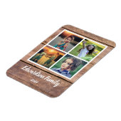 Magnet Flexible Create your own rustic wood family photo collage (Côté Gauche)