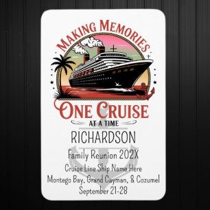 Magnet Flexible Création de souvenirs une croisière à la fois Port