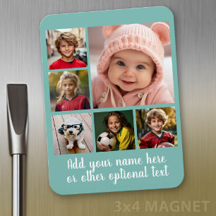 Magnet Flexible Créer un collage de photos personnalisé avec 6 pho