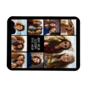 Magnet Flexible Créer un collage photo personnalisé avec 8 photos (Horizontal)