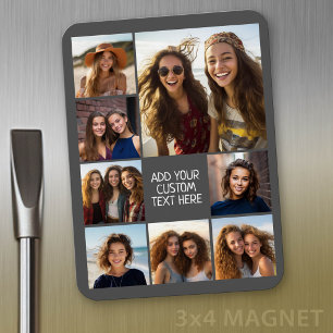 Magnet Flexible Créez un collage de photos personnalisé avec 8 pho