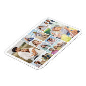 Magnet Flexible Créez vos propres angles ronds 12 Photo Collage (Côté Gauche)