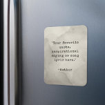Magnet Flexible Créez votre propre aimant de devis de machine à éc<br><div class="desc">Créez votre propre aimant de devis personnalisé. Ajoutez simplement votre citation inspirante préférée dans la typographie de machine à écrire vintage.</div>