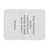 Magnet Flexible Créez votre propre aimant de devis de machine à éc (Horizontal)