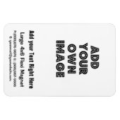 Magnet Flexible Créez votre propre aimant de réfrigérateur flexibl (Horizontal)