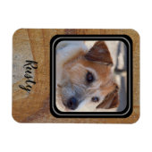 Magnet Flexible Créez votre propre aimant photo d'animal de compag (Horizontal)