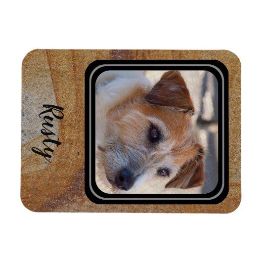 Magnet Flexible Créez votre propre aimant photo d'animal de compag (Horizontal)