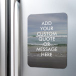 Magnet Flexible Créez votre propre devis<br><div class="desc">Créez votre propre aimant de devis personnalisé. Personnalisez cet aimant avec la typographie minimaliste moderne et le paysage des vagues océaniques.</div>