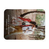 Magnet Flexible Créez votre propre Mariage de Merci photo (Horizontal)