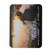 Magnet Flexible Créez votre propre mariage merci photo (Vertical)