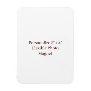 Magnet Flexible Créez votre propre marque personnalisée 3 "x4" Pho