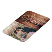 Magnet Flexible Créez votre propre monogramme de bois rustique (Côté Gauche)