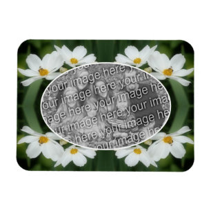 Magnet Flexible Créez Votre Propre Photo Cosmos Fleurs d'Abeille C