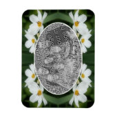 Magnet Flexible Créez Votre Propre Photo Cosmos Fleurs d'Abeille C (Vertical)