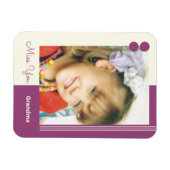 Magnet Flexible Crème et violet ratez votre grand-mère photo (Horizontal)