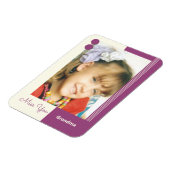 Magnet Flexible Crème et violet ratez votre grand-mère photo (Côté Gauche)