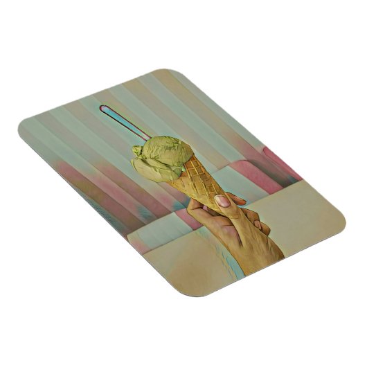 Magnet Flexible Crème glacée au chocolat (Côté Droit)