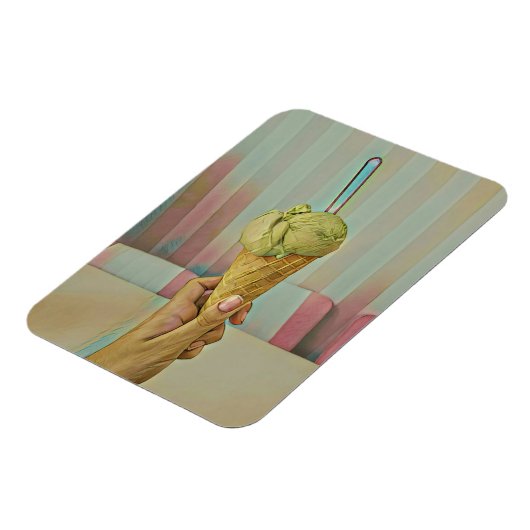 Magnet Flexible Crème glacée au chocolat (Côté Gauche)