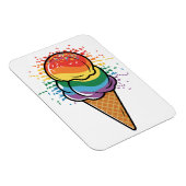 Magnet Flexible Crème glacée Rainbow LGBTQ+ Pride (Côté Droit)