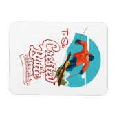 Magnet Flexible Crested Butte pour skier (Horizontal)