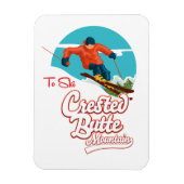 Magnet Flexible Crested Butte pour skier (Vertical)