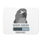 Magnet Flexible Cri Chargement du gris africain (Horizontal)