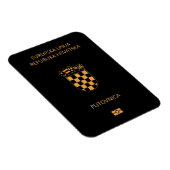 Magnet Flexible Croatia passport (Côté Droit)
