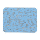 Magnet Flexible Crochets de pêche vintage (Horizontal)