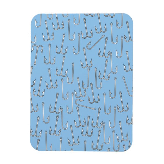Magnet Flexible Crochets de pêche vintage (Vertical)
