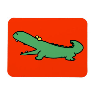 Magnet Flexible Crocodile vert