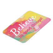 Magnet Flexible Croire en les bonnes choses Quote d'aquarelle posi (Côté Gauche)