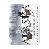 Magnet Flexible Croisière Alaska Croisière sur mesure Ours Porte d (Vertical)