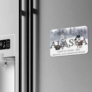 Magnet Flexible Croisière Alaska Croisière sur mesure Ours Porte d