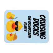 Magnet Flexible Croisière Canards famille Croisière Aimant porte (Horizontal)