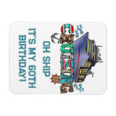 Magnet Flexible Croisière d'anniversaire Personnalisé Oh Ship (Horizontal)