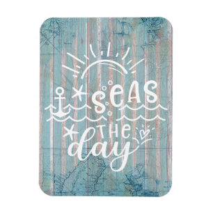 Magnet Flexible Croisière de jour sur les mers bleues gris