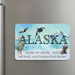 Magnet Flexible Croisière en Alaska Croisière Ours Brun Grand